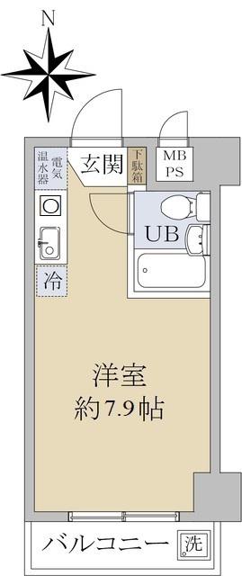 エレガンス東高円寺(ワンルーム/5階)の間取り写真