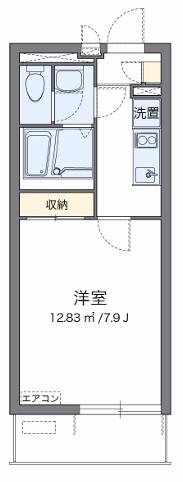 クレイノクレイ(1K/3階)の間取り写真