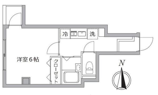 シャトレKOYOIII(1K/3階)の間取り写真