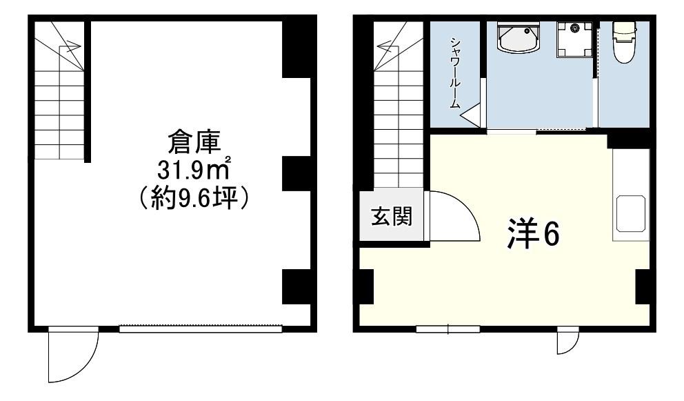 ラフマート今津(ワンルーム/1階)の間取り写真