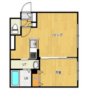 ノースポイント東札幌(1LDK/2階)の間取り写真