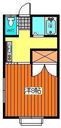 プリムヴェール(1K/1階)の間取り写真