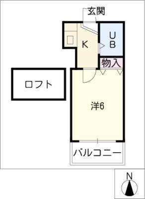 NANKO本星崎(1K/1階)の間取り写真