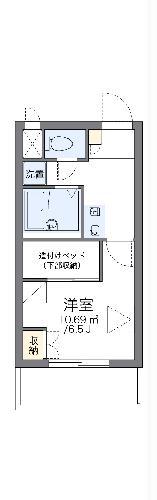 レオパレスヴィルヌーブ川崎A(1K/2階)の間取り写真