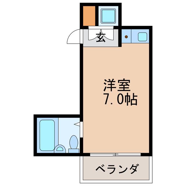 エクセランス新栄(ワンルーム/2階)の間取り写真