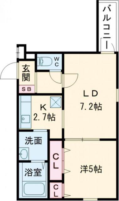フジパレス堺もずII番館(1LDK/3階)の間取り写真