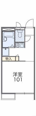 レオパレスシンシア(1K/2階)の間取り写真