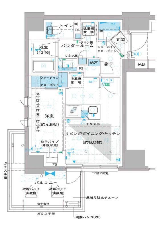 オーパスレジデンス中板橋(1LDK/3階)の間取り写真