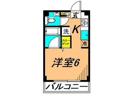 東進ビル(ワンルーム/3階)の間取り写真