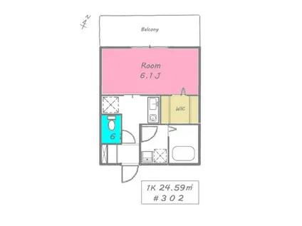 MER五番館(ワンルーム/3階)の間取り写真