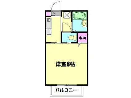 アイリス神谷(1K/1階)の間取り写真