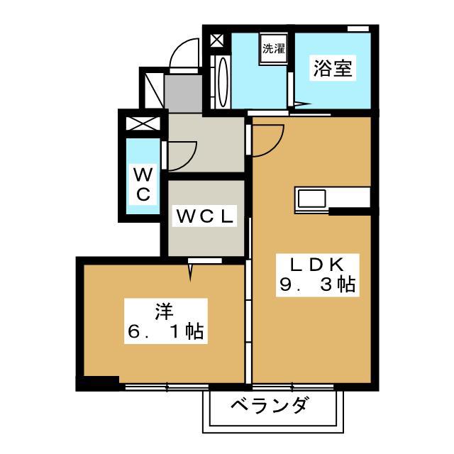 D-ROOM京香(1LDK/1階)の間取り写真