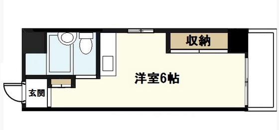 アーバン幟町(ワンルーム/5階)の間取り写真
