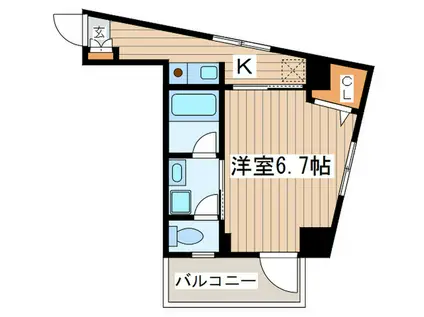 AVVIO(1K/3階)の間取り写真