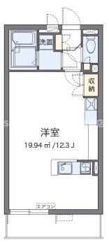 ミランダコスタV(ワンルーム/2階)の間取り写真