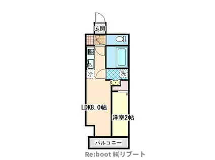 オーパスホームズ南行徳旧レフィールオーブ南行徳駅前(1LDK/11階)の間取り写真