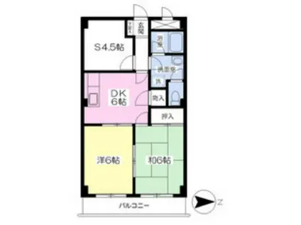 ロイヤルヴィラ壱番館(3DK/3階)の間取り写真