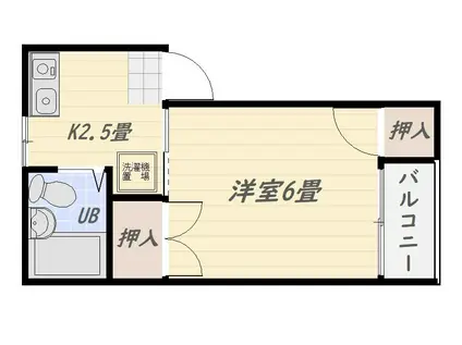COCONBLD DOUZ(1K/3階)の間取り写真