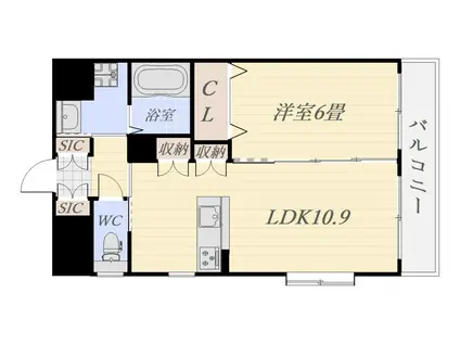 コーラル中央(1LDK/2階)の間取り写真