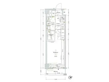 AXAS大森西ASYLCOURT(1K/4階)の間取り写真