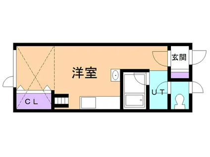 TAKA COURT(ワンルーム/2階)の間取り写真