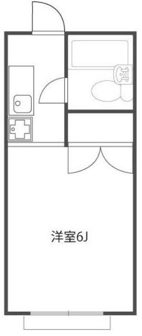 桜プレイス(1K/2階)の間取り写真