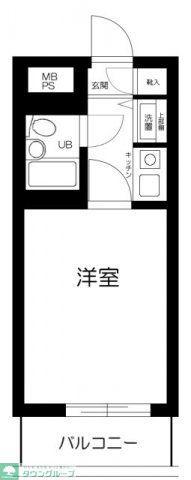 エヴェナール井荻II(1K/2階)の間取り写真