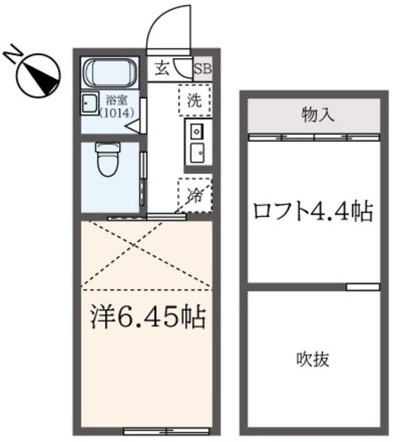 アートパレス早宮(1K/1階)の間取り写真