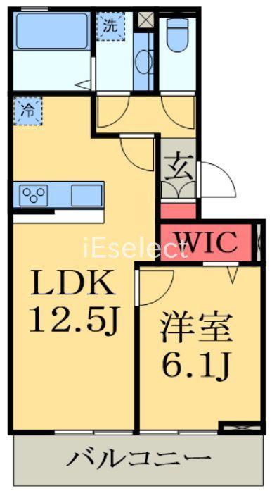 KOCHIA N・S S棟(1LDK/3階)の間取り写真