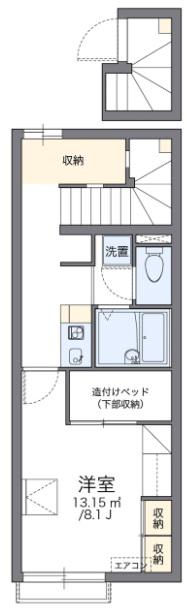 レオパレスK(1K/2階)の間取り写真