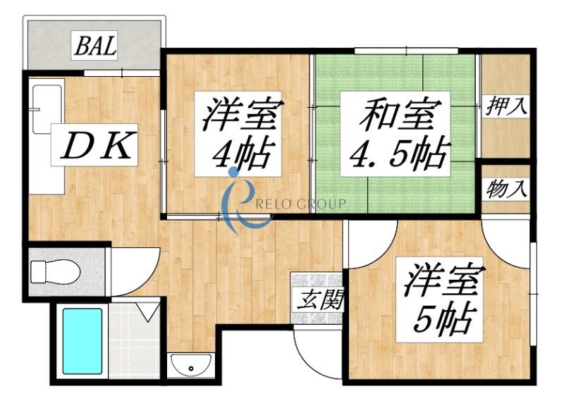 クリスタルハイツ(3DK/7階)の間取り写真
