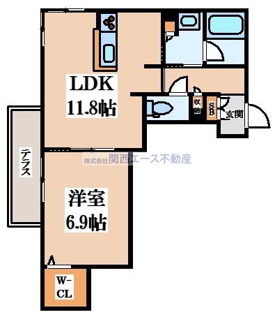 グランドール永和(1LDK/2階)の間取り写真
