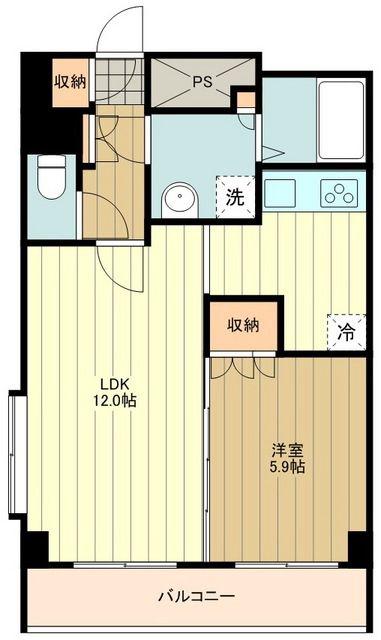 コンフォリア春日富坂(1LDK/9階)の間取り写真