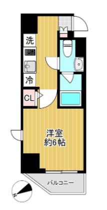 SHOKEN RESIDENCE横浜鶴見IV(1K/7階)の間取り写真