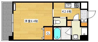 ドミトリー庚午弐番館(1K/2階)の間取り写真