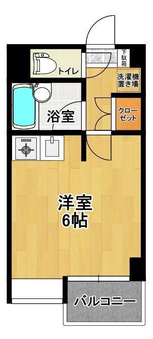 LILY-BE郡山I(ワンルーム/3階)の間取り写真