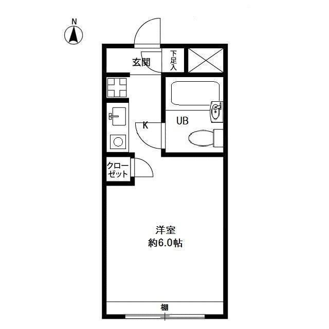 K′Sマンション(ワンルーム/3階)の間取り写真