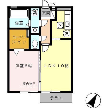 ハルトリゲール(1LDK/1階)の間取り写真