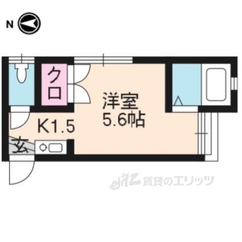 カーザピッコーラ(1K/1階)の間取り写真