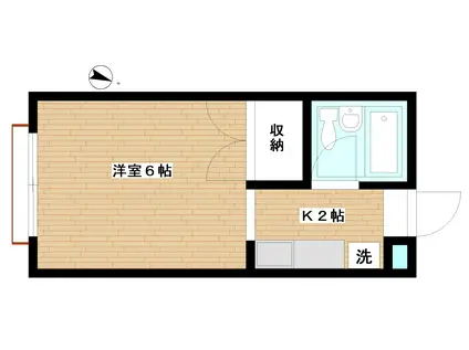 小松原ビル(ワンルーム/3階)の間取り写真