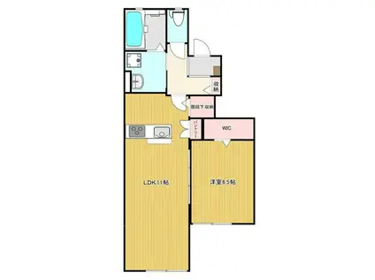 メゾンド・メルヴェーユ須磨(1LDK/1階)の間取り写真