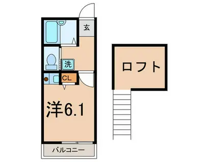 シャトレーゼ・カンピオーネ(ワンルーム/2階)の間取り写真