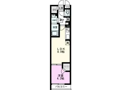 リブリ・ダイワクレストII(1LDK/3階)の間取り写真