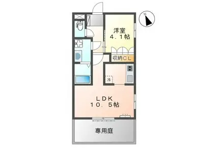 メゾンド・エスペランス III(1LDK/1階)の間取り写真