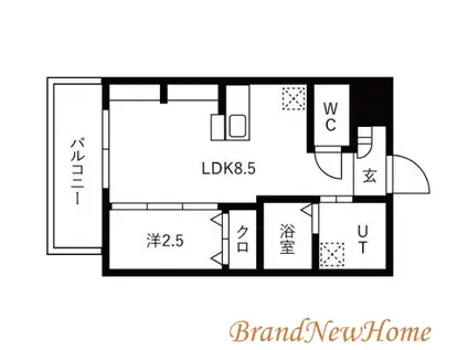 ジーイーオンズ(1LDK/3階)の間取り写真