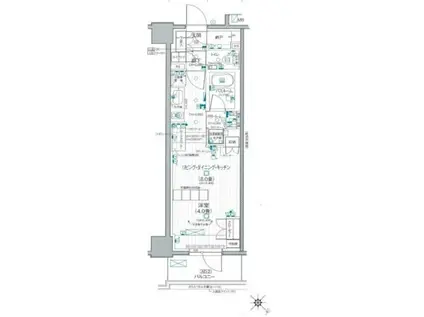 プレサンス木場公園(1K/5階)の間取り写真