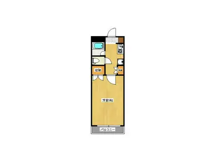 ファーイーストIIビル(1K/3階)の間取り写真