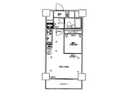 浜町グランドハイツ(1DK/5階)の間取り写真