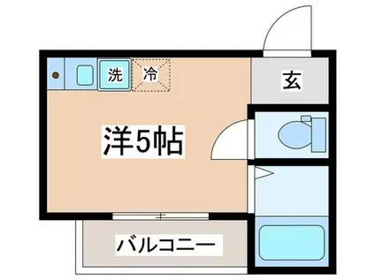 アンジュ清新(ワンルーム/2階)の間取り写真