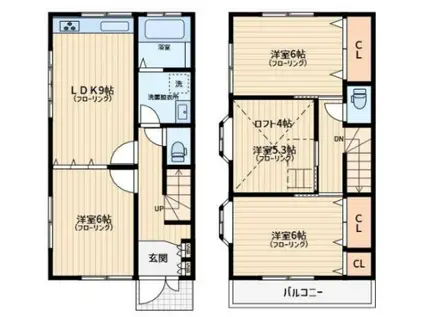 アクアシティ池袋(4LDK/1階)の間取り写真
